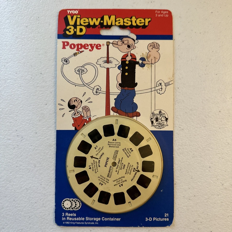 View-Master 3-D Pictures Dennis the Menace Cartoon 3 Reel Set 1988 MOC