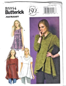 Butterick Sewing Pattern B5954 Misses Close Fit Tunic Very Easy Size Lrg-Xlg-Xxl - Picture 1 of 4