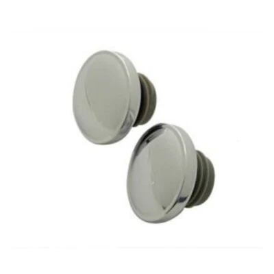 Tapas de gasolina estilo trinquete cromado 38-0320 par 96-99 Harley FL réplica OE 61272-92A Foto 1 de 2