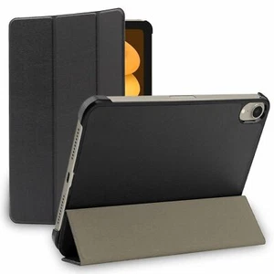 Housse Apple iPad mini 2021 8.3'' 6 gen Coque Etui veille auto PU SmartCase Noir - Afbeelding 1 van 9