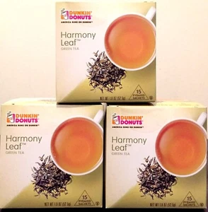 Dunkin Donuts Harmony Leaf Green Tea With 45 tea bags - Picture 1 of 4