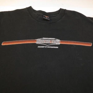 HARLEY-DAVIDSON MOTORCYCLES RIDERS EDGE ACADEMY OF MOTORCYCLING T SHIRT Mens XL - Picture 1 of 5