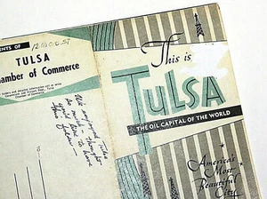 1957 Tulsa Oil Capital of the World Brochure Undistributed Mid Century Vintage - Picture 1 of 12