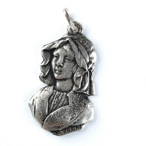 Vintage Charm Ciondolo in argento: ANTICA DONNA CONTADINA - PEASANT ANCIENT LADY - Picture 1 of 2