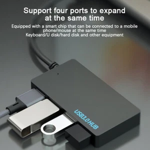 USB Hub USB 3.0 4 Port Type C HUB High Speed Data cable Convertor Adapter - Afbeelding 1 van 14