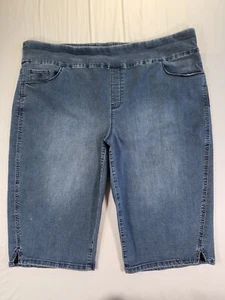 Gloria Vanderbilt Amanda Capri Jeans 24W Plus All Around Slimming Effect 45 X 15 - Picture 1 of 11