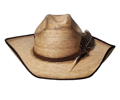 Atwood El Dorado Palm Leaf Cowboy Hat Size 7 Long Oval 4x Western Wear - Image 1 of 4