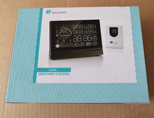 HOUZETEK Weather Station AOK-5006B Display Monitor Temperature Time Date - Picture 1 of 7
