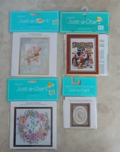 Janlynn Just-a-Chart Kreuzstichmuster Menge 4 Multi-Themen Ozean Weihnachten - Bild 1 von 6