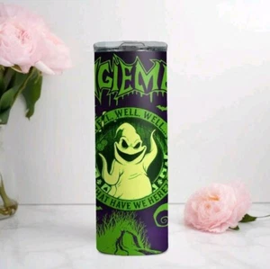 Vaso Oogie Boogie Pesadilla Antes de Navidad 20oz con pajita y tapa, - Imagen 1 de 3