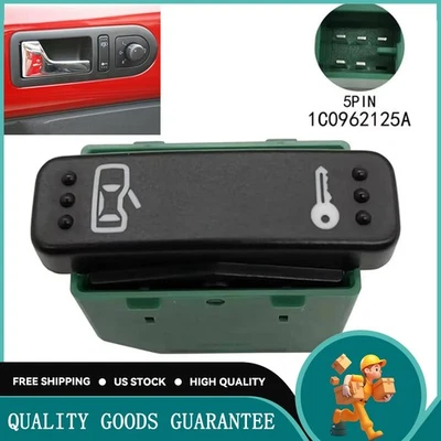 Fits For 1998-2010 VW Volkswagen Beetle Drivers Door Lock Switch 1C0962125A01C - Imagem 1 de 4