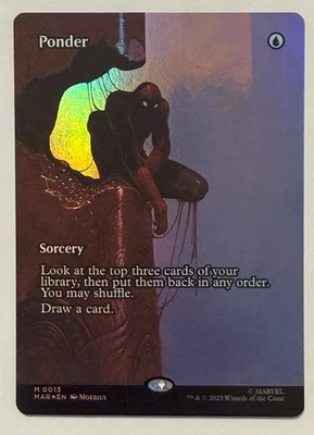 Ponder Borderless Foil - Mythic - Marvel Universe Eternal-Legal MTG - Image 1 of 2
