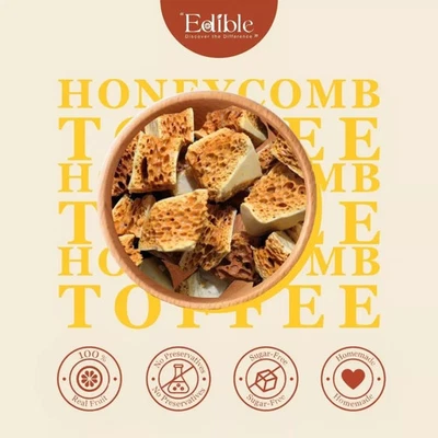 Caramelo de caramelo de panal casero | Snack crujiente de caramelo | Fresco sin conservantes Foto 1 de 4