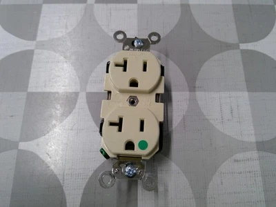 Receptáculo dúplex Leviton marfil: 8300-I *ENVÍO GRATUITO* Foto 1 de 3