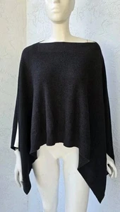 Poncho suéter envolvente Lululemon Forward Flow núcleo jaspeado negro talla única - Imagen 1 de 5