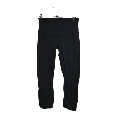 Lululemon 裤子女式 4 黑色运动休闲 23 英寸运动装健身房运动休闲训练  — 第 1/4 张图片