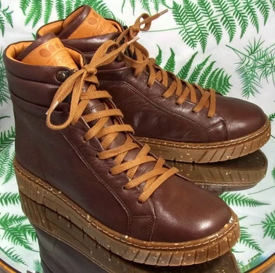 BOTINES SPRING STEP ROLLARA CUERO MARRÓN CON CORDONES ZAPATOS MUJER TALLA 7.5 8 EU 38 Foto 1 de 4