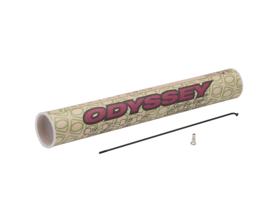 Odyssey Stainless 14g Spokes 184mm Black With Nipples