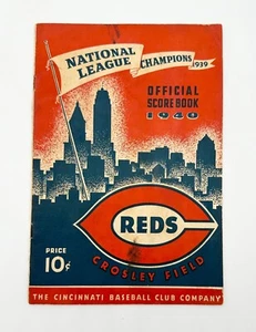 ️ Vintage 1940 Cincinnati Reds v Brooklyn Dodgers Scorebook Crosley Field - Foto 1 di 8