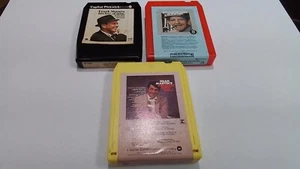 8 Track Tapes Dean Martin Frank Sinatra Bing Crosby 3 Vintage Cassettes Rat Pack - Picture 1 of 14