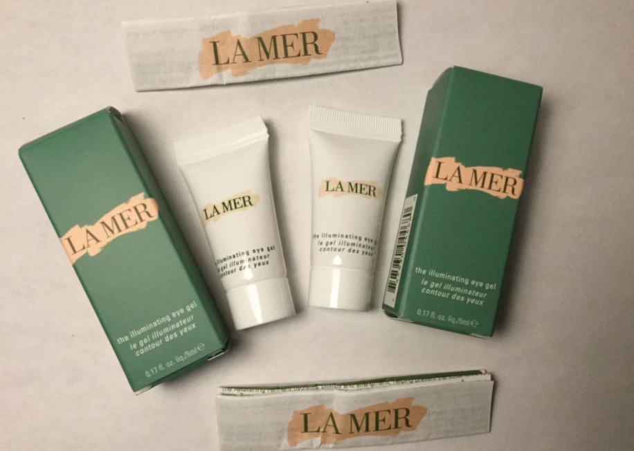 2 件 La Mer 照明眼霜豪华 5 毫升旅行正品全新 BoX — 第 1/1 张图片