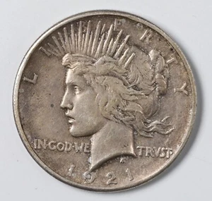 1921 High Relief Peace Silver Dollar - Picture 1 of 2