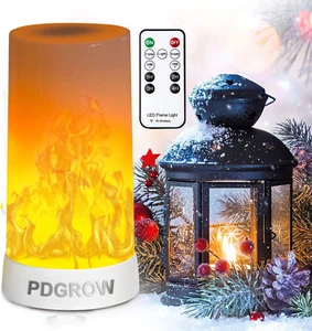 LED Flame Lights with Remote Timer, Flame Lamp 4 Modes USB Rechargeable Fire... - Picture 1 of 1
