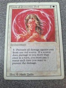 LOTE de 2 cartas Magic the Gathering e65Circle of Protection: rojo y negro - Imagen 1 de 2
