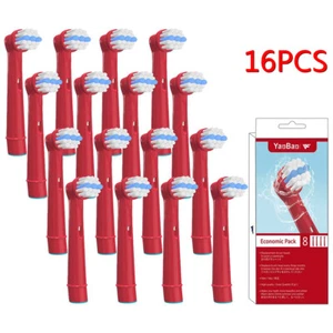 16x Neu Kinder elektrische Ersatz Zahnbürstenköpfe für Oral B Präzision reinigen - Picture 1 of 6