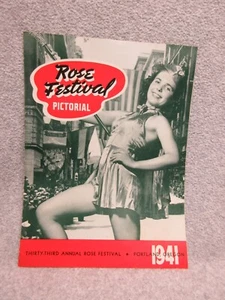 1941 PORTLAND ROSE FESTIVAL PROGRAM, Personal Letter 1941 QUEEN DIED PALLBEARER - Picture 1 of 4