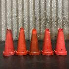Set Of 5 Vintage Plastic Red Bottle Tops - suits Caltex Amoco Ampol BP Shell