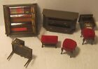 7 Pieces Dollhouse Miniature Plastic Furniture Some Issues! No Reserve!