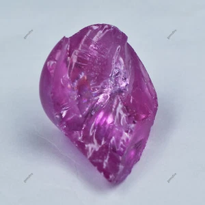 Piedra preciosa suelta de circón rosa natural 61,15 quilates CERTIFICADA sin cortar cruda áspera - Imagen 1 de 14