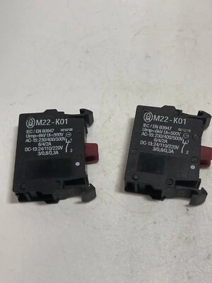 KLOCKNER MOELLER M22-K01 BLOCO DE CONTATO 1NC (LOTE DE 2) - Imagem 1 de 2
