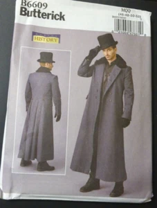 Cappotto doppiopetto uomo modello Butterick B6609 MAKING HISTORY Steampunk 46-52 - Foto 1 di 3