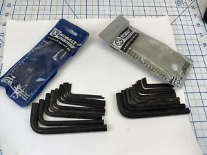 KOBALT 22471, 22470 14pc METRIC And 14pc Standard Hex Key Sets - Picture 1 of 6
