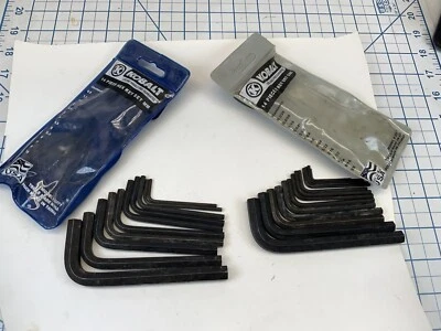 KOBALT 22471, 22470 14pc METRIC And 14pc Standard Hex Key Sets - Image 1 of 4