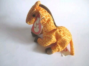 Ty Teenie Beanie Babies - McDonalds Toy - 'Twigs' Giraffe sof RARE 1993 - Picture 1 of 9
