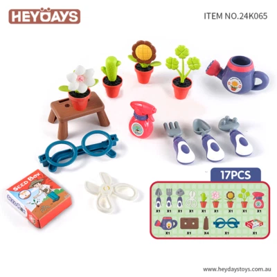 Pretend Play Gardening Tool Set Flower Planting Playset Toy Gift Kids Boys Girls - image 1 of 4