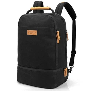 Canvas Travel Laptop Backpack Multi-Function Pockets,Water Resistant & More! - Imagen 1 de 5