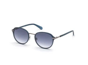 Guess GU00031 91W Damen Sonnenbrille matt blau rund grau verspiegelt 53-22-145 mm - Bild 1 von 2