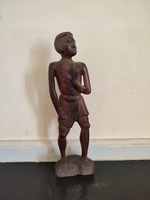 Statuette africaine en bois ancienne - Photo 1/4