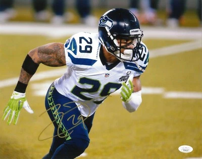 Foto firmada a mano de Earl Thomas 11x14 certificado de autenticidad JSA autógrafo Seattle Seahawks #2 Foto 1 de 2