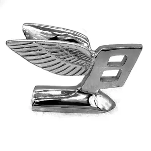 Vintage Bentley Flying B Mascot S Type Bonnet Hood Ornament Brass Metal Mascot - Picture 1 of 3