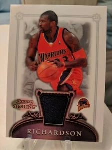 2006-07 Bowman Sterling Warriors Basketball Card #2 Jason Richardson Jsy - Picture 1 of 2