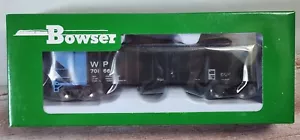 Western Pacific RR Black Blue 100 Ton 3 Bay Hopper 70166 HO Bowser RTR 43547 - Picture 1 of 2