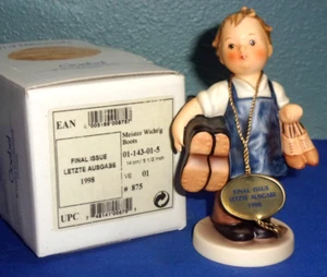 Rare Hummel Goebel Figurine #143/0 BOOTS Final Issue 5.5" TMK-7 w/Original Box - Picture 1 of 7