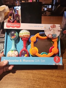 NUEVO Fisher-Price Pandereta y Maracas Set de Regalo 3M+ Juguete Bebé - Imagen 1 de 4