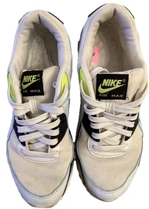 Nike Women’s Air Max 90 Size 10 White Racer Blue Volt | DH8010-102 | - Picture 1 of 8
