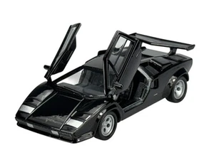 WELLY LAMBORGHINI COUNTACH LP 500 S BLACK 1:34 DIE CAST METAL MODEL NEW IN BOX - Picture 1 of 7